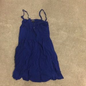 Blue express sun dress with pockets